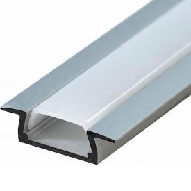 ПРОФИЛЬ встраиваемый алюминиевый для светодиод ленты 2000х22х6мм (комплект)