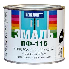 Эмаль ПФ-115 PROREMONT серый 1,9 кг Л-С
