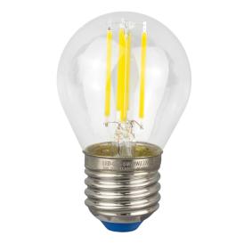 Лампа LED. бел. свет E27 6Вт прозр. LED-G45-6W/NW/E27/CL PLS02WH  Uniel.