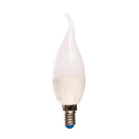 Лампа светодиодная Е14 7Вт (3000К) цв.свеч.тёплый белый "свеча на ветру" LED-CW37 7W/WW/E14/FR PLP01WH  серия ЯРКАЯ