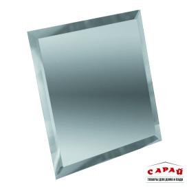 Плитка зеркальная квадратная серебряная плитка с фацетом 10 мм  200*200мм под заказ