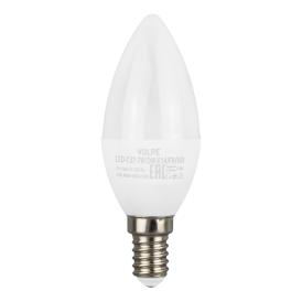 Лампа светодиодная дневной белый свет Е14 7 Вт 6500К 600Лм LED-C37-7W/DW/E14/FR/NR  Volpe