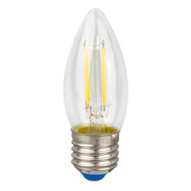 Лампа светодиодная свеча прозрачная 9 Вт Е27 Серия Sky бел.свет 4000К LED-C35-9W/4000K/E27/CL PLS02WH