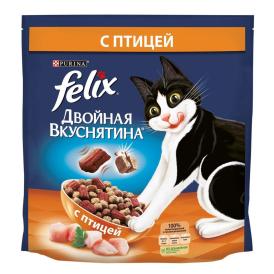 Корм  для кошек сухой Felix Двойная вкуснятина Птица 1,5 кг