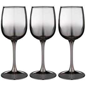 Набор бокалов для вина Графитовый омбре 3 шт 300 мл 194-483