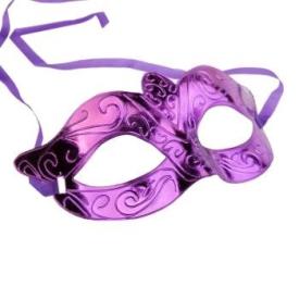 Маска маскарадная Фиолетовые узоры 16x10x6,5см