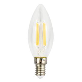 Лампа филамент прозрачный Свеча Е14 8 Вт 4500К  GENERAL FLP