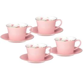 Набор чайный Lefard Времена года розовый на 4 персоны 8 предметов 260 мл 760-707