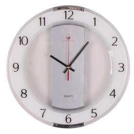 Часы настенные Рубин Классика d34 см корпус прозрачный 3327-003