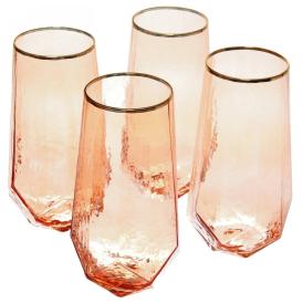 Набор стаканов для воды/сока Ice Crystal медовый 4 шт 400 мл 359-0706