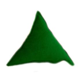Подушка декоративная треугольная 40x40 см зеленый