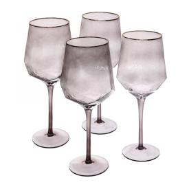 Набор бокалов для вина Ice Crystal графит 4 шт 500 мл 359-0694