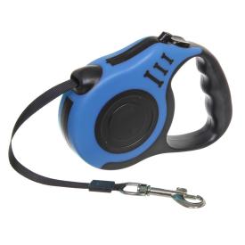 Поводок-рулетка для собак Дог 3 м до 15 кг голубой Ultramarine