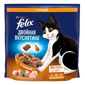 Корм  для кошек сухой Felix Двойная вкуснятина Птица 1,3 кг
